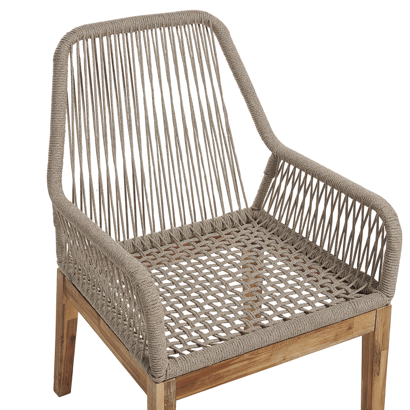 Spisegruppe utendørs 6-seter Oristano med puter Betong - beige - Hagemøbler - Hagegruppe - Spisegrupper hage