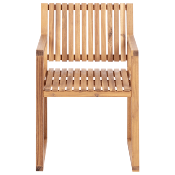 Spisegruppe utendørs 8-seter Sassari Premium med puter akasietre - Brun/Beige - Hagemøbler - Hagegruppe - Spisegrupper hage
