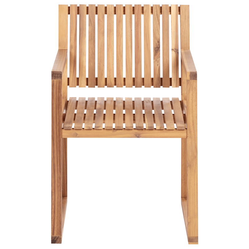 Spisegruppe utendørs 8-seter Sassari Premium med puter akasietre - Brun/Beige - Hagemøbler - Hagegruppe - Spisegrupper hage