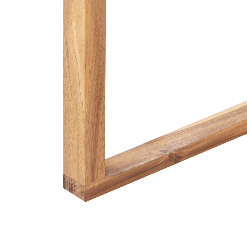 Spisegruppe utendørs 8-seter Sassari Premium med puter akasietre - Brun/Beige - Hagemøbler - Hagegruppe - Spisegrupper hage