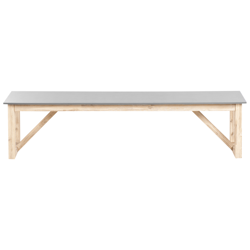 Spisegruppe utendørs med benker Notteri Betong - grå/brun - Hagemøbler - Hagegruppe - Spisegrupper hage