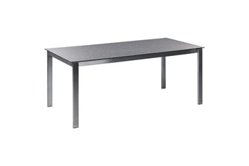 Trädgårdsmatgrupp Beliani Cosoleto/Grosseto 6-Sits Black||Silver - Hagemøbler - Hagegruppe - Spisegrupper hage
