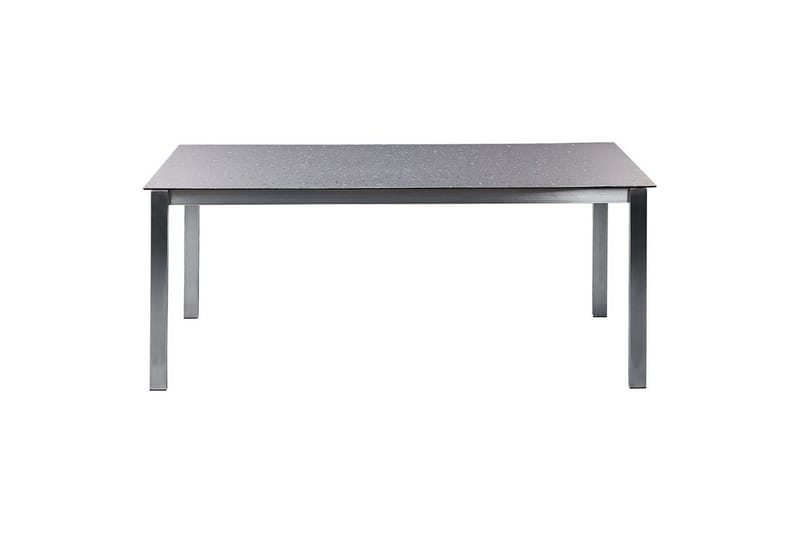 Trädgårdsmatgrupp Beliani Cosoleto/Grosseto 6-Sits Black||Silver - Hagemøbler - Hagegruppe - Spisegrupper hage