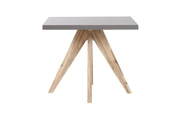 Trädgårdsmöbelset Beliani Olbia med fyrkantigt betongbord Grey||Beige||Light wood - Hagemøbler - Hagegruppe - Spisegrupper hage