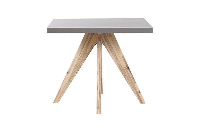 Trädgårdsmöbelset Beliani Olbia med fyrkantigt betongbord Grey||Beige||Light wood - Hagemøbler - Hagegruppe - Spisegrupper hage