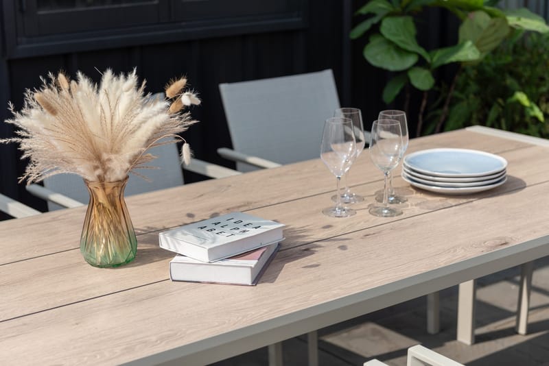 Urbanite Spisegruppe 205 cm 6 lenestoler - Grå - Hagemøbler - Hagegruppe - Spisegrupper hage