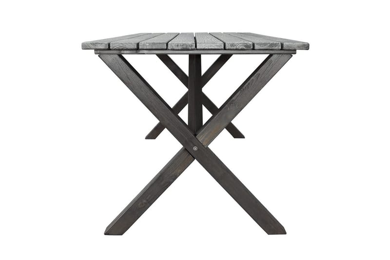 Utendørs møbelgruppe 150 cm bord & 4 Belize naturlig stoler Grå - Grå - Hagemøbler - Hagegruppe - Spisegrupper hage