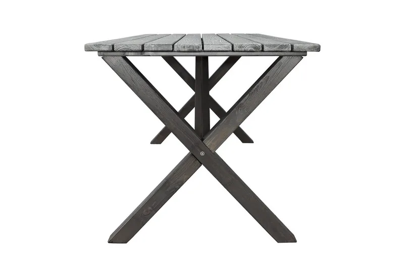 Utendørs møbelgruppe 150 cm bord & 4 Belize naturlig stoler Grå - Grå - Hagemøbler - Hagegruppe - Spisegrupper hage