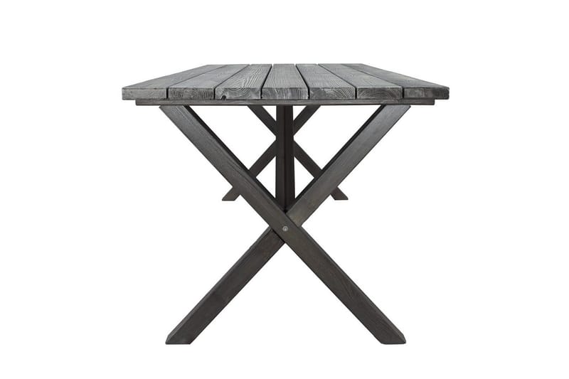 Utendørs møbelgruppe 190 cm Bord & 6 Belize grå stoler Grå - Grå - Hagemøbler - Hagegruppe - Spisegrupper hage