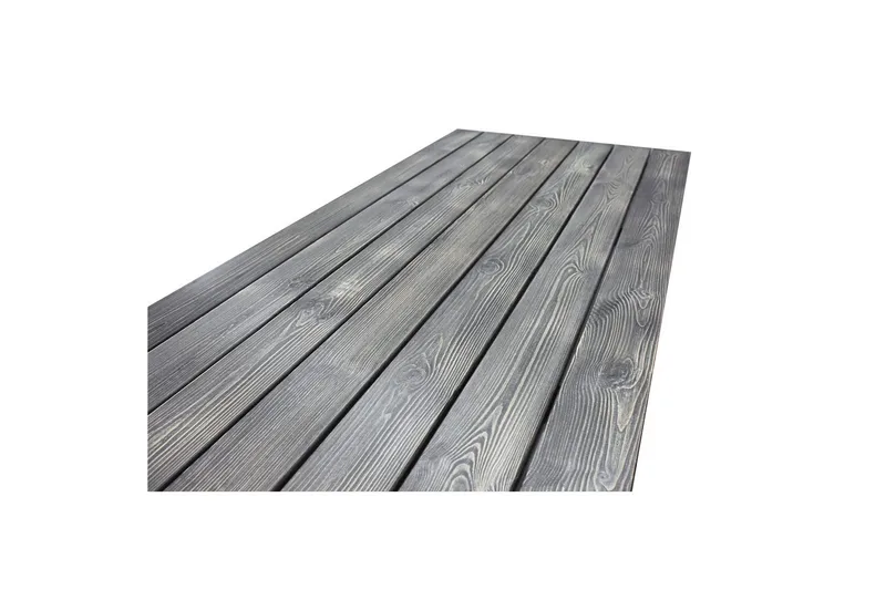 Utendørs møbelgruppe 190 cm Bord & 6 Belize grå stoler Grå - Grå - Hagemøbler - Hagegruppe - Spisegrupper hage