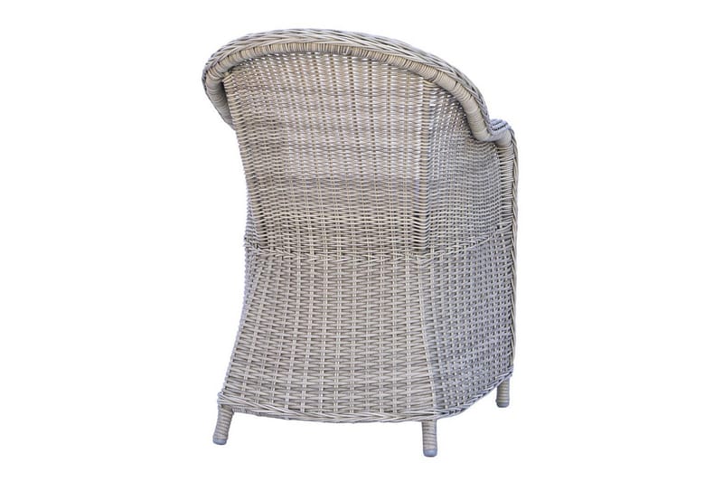 Utendørs møbelgruppe 190 cm Bord & 6 Belize grå stoler Svart - Svart - Hagemøbler - Hagegruppe - Spisegrupper hage