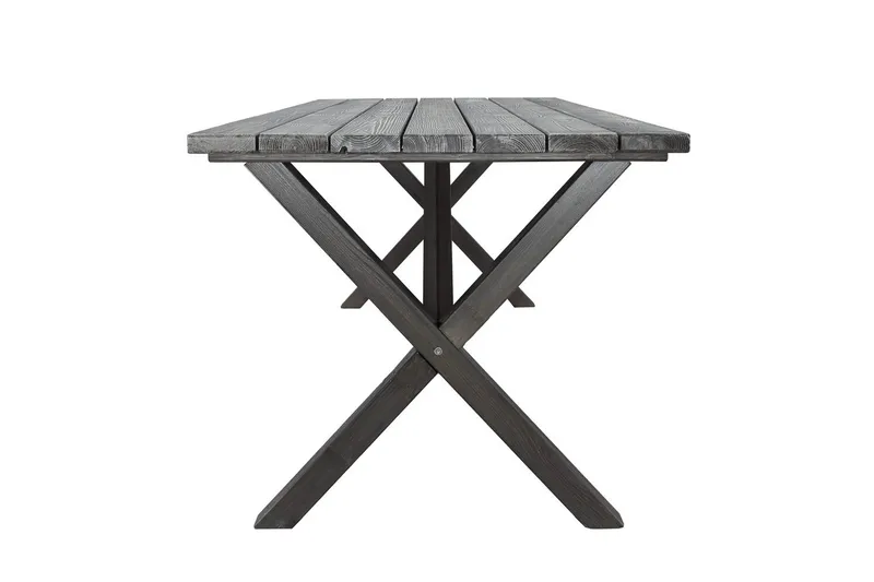 Utendørs møbelgruppe 190 cm Bord & 6 Belize naturlige stoler Grå - Grå - Hagemøbler - Hagegruppe - Spisegrupper hage