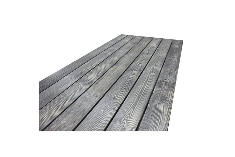 Utendørs møbelgruppe 190 cm Bord & 6 Merida grå stoler Grå - Grå - Hagemøbler - Hagegruppe - Spisegrupper hage