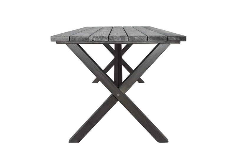 Utendørs møbelgruppe 190 cm Bord & 6 Merida grå stoler Grå - Grå - Hagemøbler - Hagegruppe - Spisegrupper hage