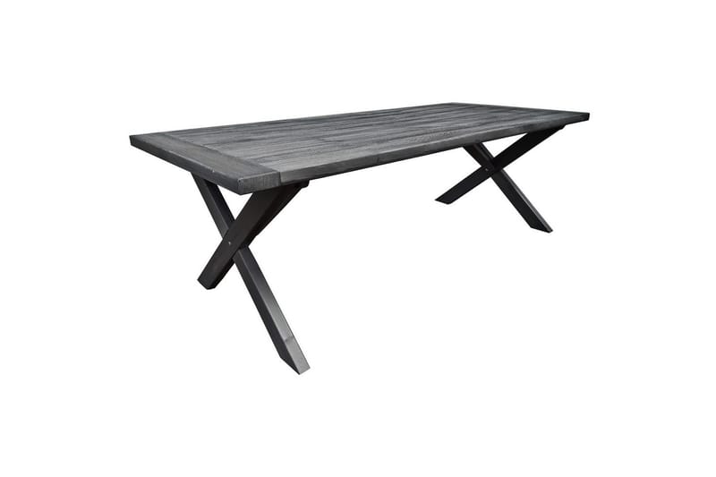 Utendørs møbelgruppe 220 cm bord 26 6 Belize naturstoler Grå - Grå - Hagemøbler - Hagegruppe - Spisegrupper hage