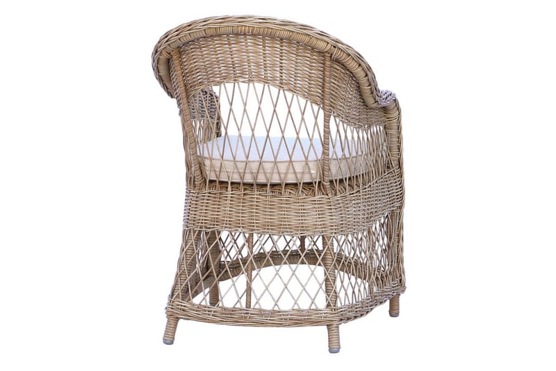 Utendørs møbelgruppe 220 cm bord 26 6 Merida naturstoler Grå - Grå - Hagemøbler - Hagegruppe - Spisegrupper hage