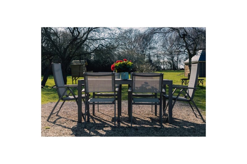 Utendørs møbelgruppe Lifestyle Garden Solana 163 cm 4 Carver stoler + 2 posisjonsstoler - 4 Carver stoler + 2 posisjonsstoler - Hagemøbler - Hagegruppe - Spisegrupper hage