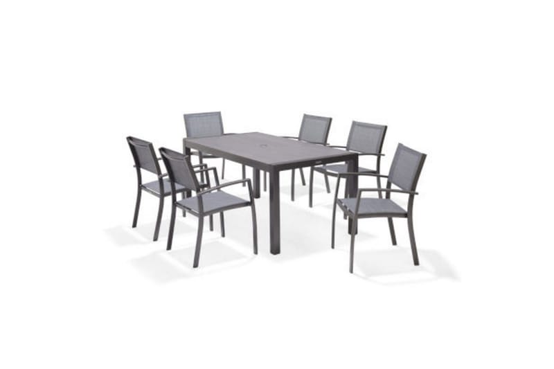 Utendørs møbelgruppe Lifestyle Garden Solana 163 cm 6 snekkerstoler - 6 snekkerstoler - Hagemøbler - Hagegruppe - Spisegrupper hage