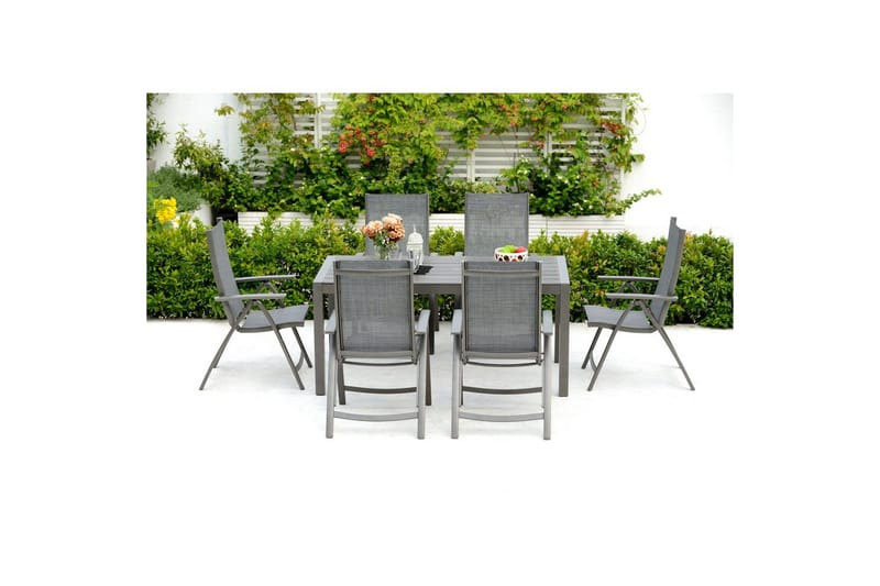 Utendørs møbelgruppe Lifestyle Garden Solana 163 cm 6 posisjons stoler - 6 posisjons stoler - Hagemøbler - Hagegruppe - Spisegrupper hage
