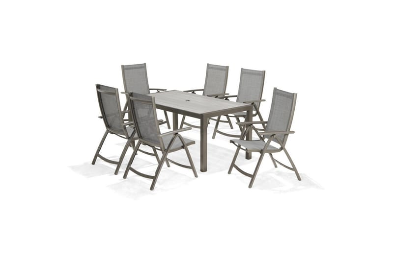 Utendørs møbelgruppe Lifestyle Garden Solana 163 cm 6 posisjons stoler - 6 posisjons stoler - Hagemøbler - Hagegruppe - Spisegrupper hage