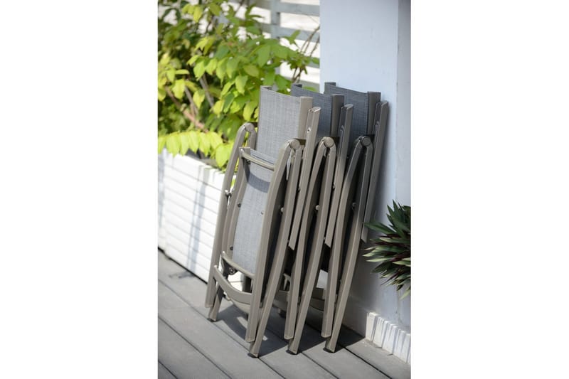 Utendørs møbelgruppe Lifestyle Garden Solana 201 cm 6 carver stoler + 2 posisjons stoler - 6 carver stoler + 2 posisjons stoler - Hagemøbler - Hagegruppe - Spisegrupper hage