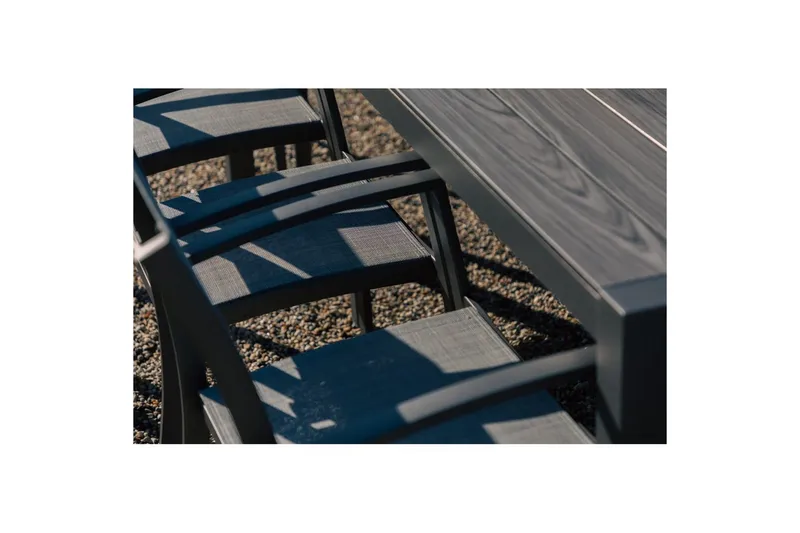 Utendørs møbelgruppe Lifestyle Garden Solana 201 cm 6 snekkerstoler - 6 snekkerstoler - Hagemøbler - Hagegruppe - Spisegrupper hage