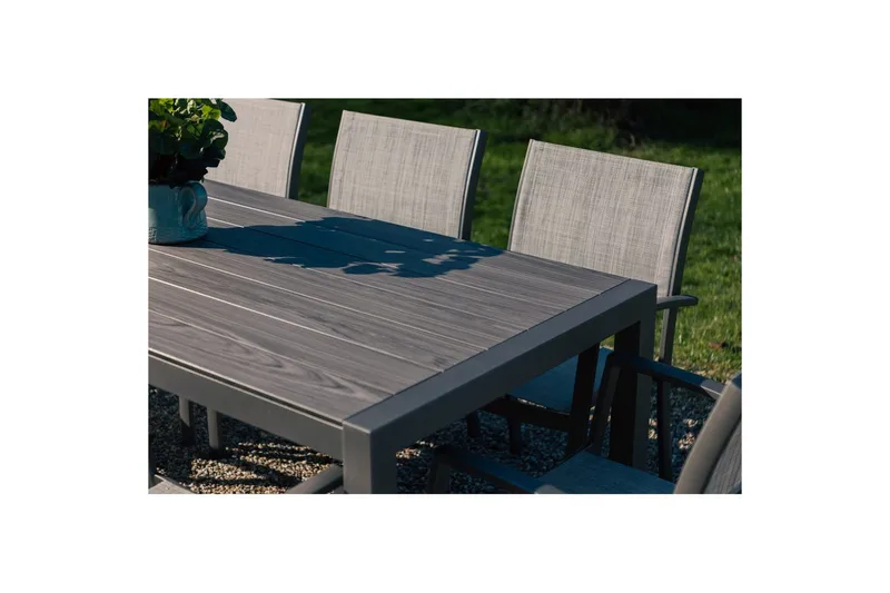 Utendørs møbelgruppe Lifestyle Garden Solana 201 cm 6 snekkerstoler - 6 snekkerstoler - Hagemøbler - Hagegruppe - Spisegrupper hage