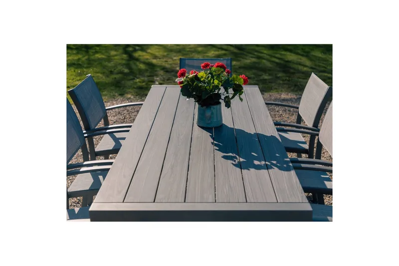 Utendørs møbelgruppe Lifestyle Garden Solana 201 cm 6 snekkerstoler - 6 snekkerstoler - Hagemøbler - Hagegruppe - Spisegrupper hage