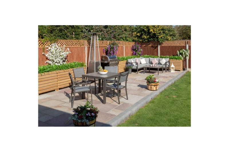 Utendørs møbelgruppe Lifestyle Garden Solana 88 cm 4 Carver stoler - 4 Carver stoler - Hagemøbler - Hagegruppe - Spisegrupper hage