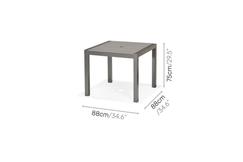 Utendørs møbelgruppe Lifestyle Garden Solana 88 cm 4 Carver stoler - 4 Carver stoler - Hagemøbler - Hagegruppe - Spisegrupper hage