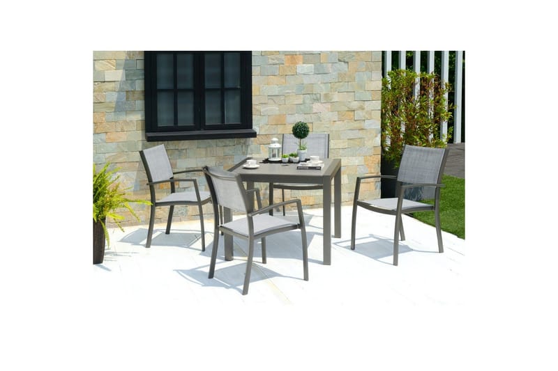 Utendørs møbelgruppe Lifestyle Garden Solana 88 cm 4 Carver stoler - 4 Carver stoler - Hagemøbler - Hagegruppe - Spisegrupper hage