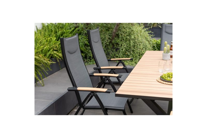 Utendørs møbelgruppe Lifestyle Garden Panama 200 cm 6 posisjons stoler - 6 posisjons stoler - Hagemøbler - Hagegruppe - Spisegrupper hage