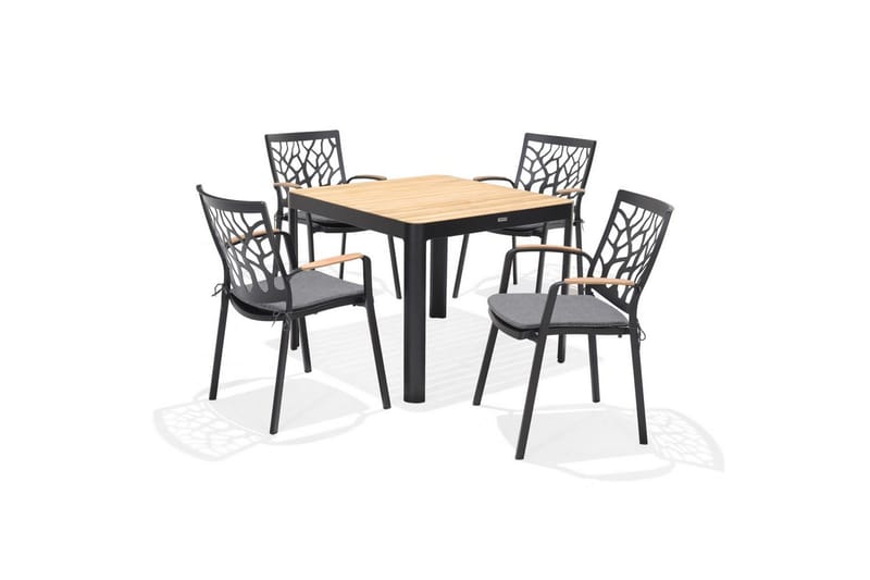 Utendørs møbelgruppe Lifestyle Garden Portals 95 cm 4 hage stoler, 4 hage stoler