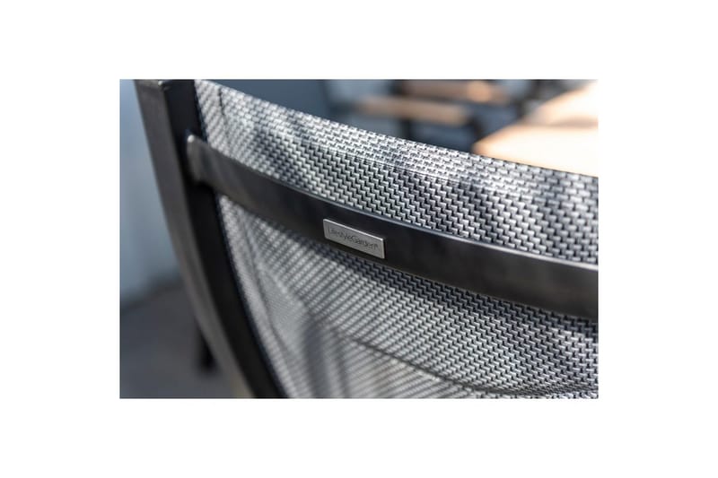 Utendørs møbelgruppe Lifestyle Garden Panama 200 cm 6 stablebar stoler + 2 posisjons stoler - 6 stablebar stoler + 2 posisjons stoler - Hagemøbler - Hagegruppe - Spisegrupper hage