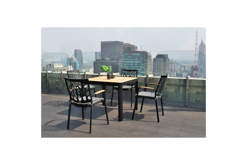 Utendørs møbelgruppe Lifestyle Garden Portals 95 cm 4 hage stoler - 4 hage stoler - Hagemøbler - Hagegruppe - Spisegrupper hage