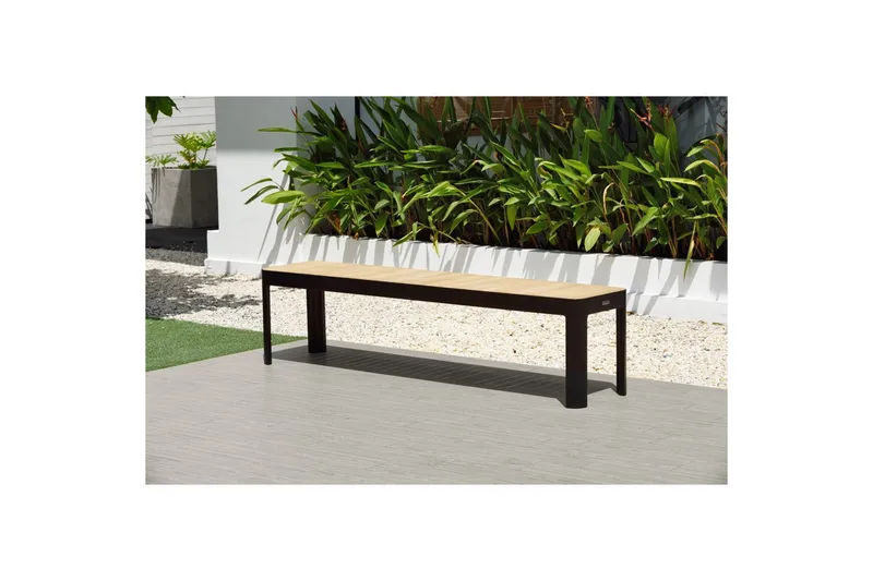 Utendørs møbelgruppe Lifestyle Garden Portals 209 cm 5 tresnekkerstoler + benk - 5 tresnekkerstoler + benk - Hagemøbler - Hagegruppe - Spisegrupper hage