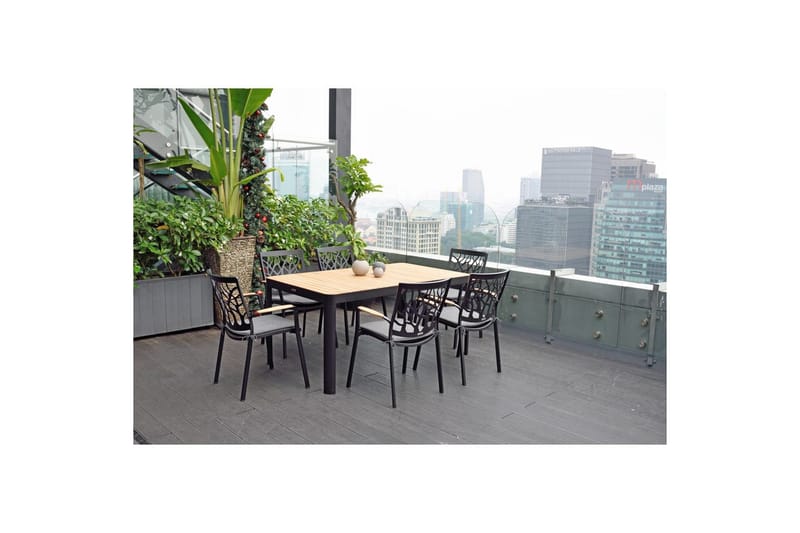 Utendørs møbelgruppe Lifestyle Garden Portals 161 cm 4 hage stoler - 4 hage stoler - Hagemøbler - Hagegruppe - Spisegrupper hage