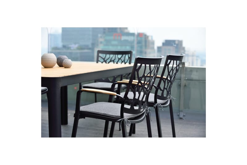 Utendørs møbelgruppe Lifestyle Garden Portals 161 cm 4 hage stoler + benk - 4 hage stoler + benk - Hagemøbler - Hagegruppe - Spisegrupper hage