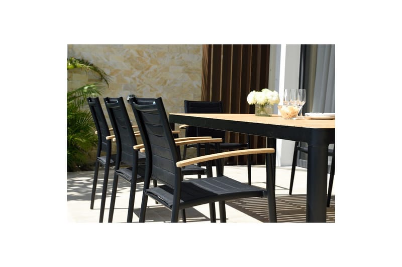 Utendørs møbelgruppe Lifestyle Garden Portals 209 cm 6 litt carver stoler - 6 litt carver stoler - Hagemøbler - Hagegruppe - Spisegrupper hage