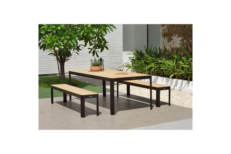 Utendørs møbelgruppe Lifestyle Garden Portals 209 cm 2 benker - 2 benker - Hagemøbler - Hagegruppe - Spisegrupper hage