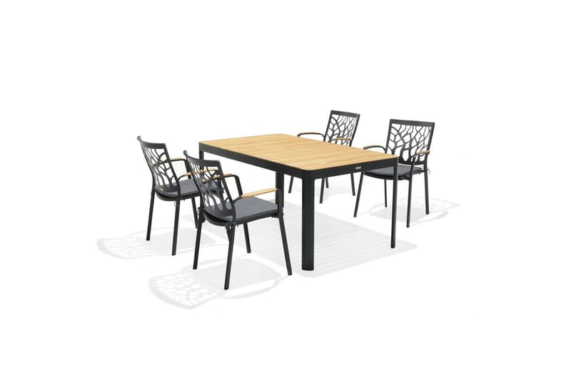 Utendørs møbelgruppe Lifestyle Garden Portals 161 cm 4 hage stoler - 4 hage stoler - Hagemøbler - Hagegruppe - Spisegrupper hage