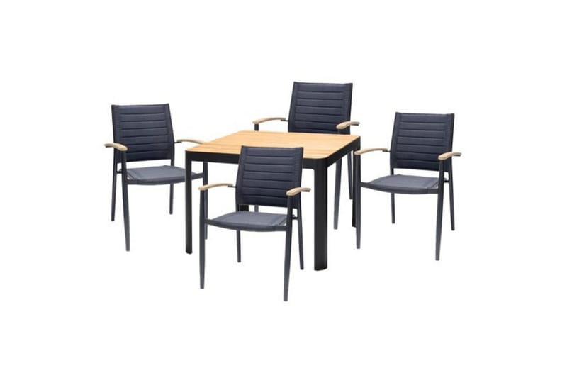 Utendørs møbelgruppe Lifestyle Garden Portals 95 cm 4 lite Carver stoler - 4 lite Carver stoler - Hagemøbler - Hagegruppe - Spisegrupper hage