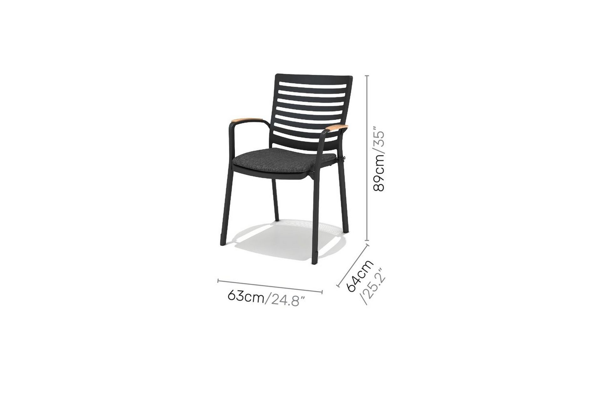 Utendørs møbelgruppe Lifestyle Garden Portals 161 cm 6 snekkerstoler - 6 snekkerstoler - Hagemøbler - Hagegruppe - Spisegrupper hage
