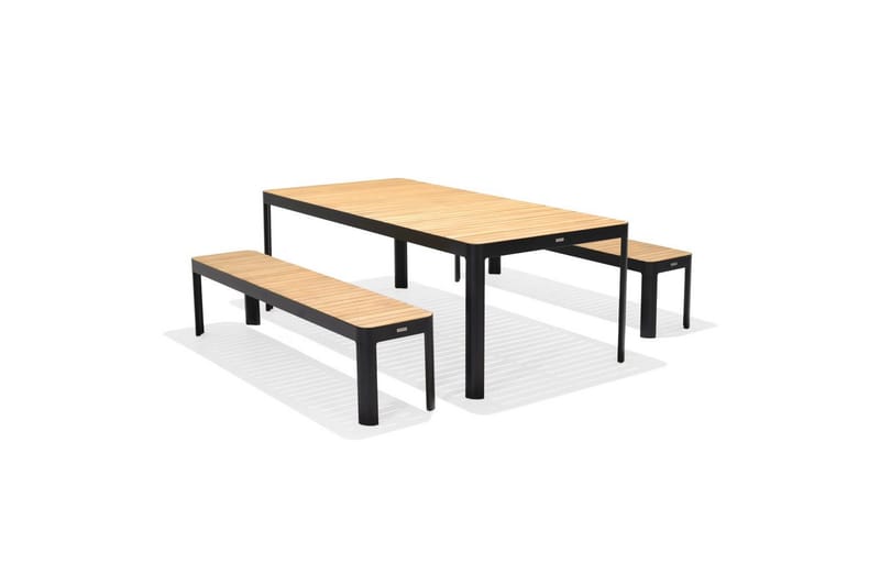 Utendørs møbelgruppe Lifestyle Garden Portals 209 cm 2 benker - 2 benker - Hagemøbler - Hagegruppe - Spisegrupper hage