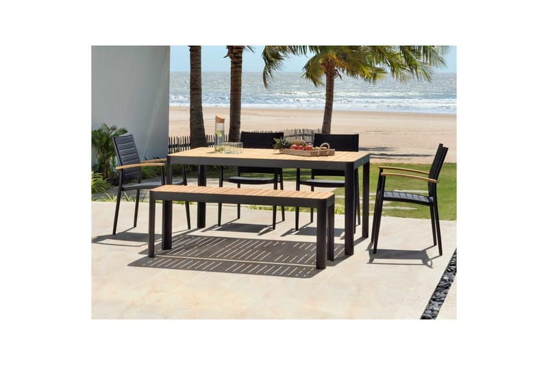 Utendørs møbelgruppe Lifestyle Garden Portals 161 cm 4 lite Carver stoler + benk - 4 lite Carver stoler + benk - Hagemøbler - Hagegruppe - Spisegrupper hage