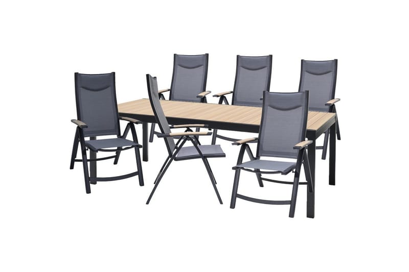 Utendørs møbelgruppe Lifestyle Garden Panama 210-300 cm 6 posisjons stoler, 6 posisjons stoler