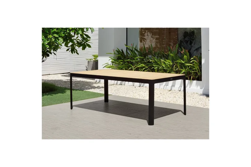 Utendørs møbelgruppe Lifestyle Garden Portals 209 cm 5 tresnekkerstoler + benk - 5 tresnekkerstoler + benk - Hagemøbler - Hagegruppe - Spisegrupper hage