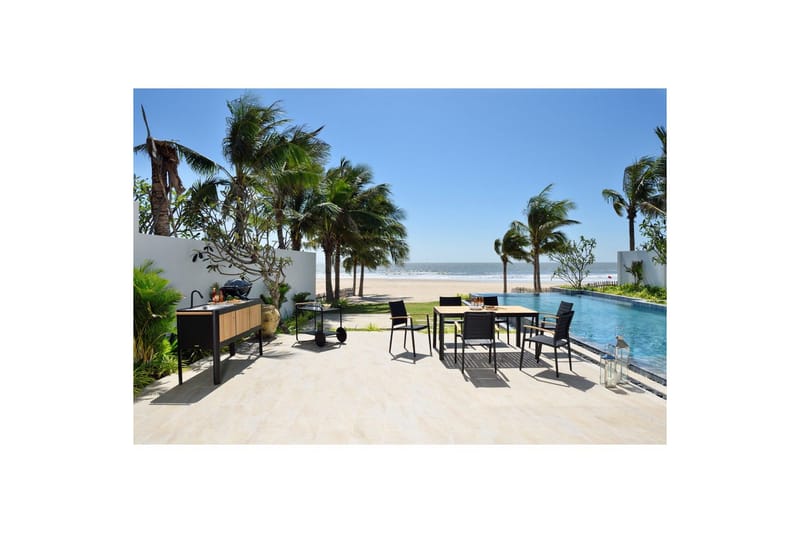 Utendørs møbelgruppe Lifestyle Garden Portals 161 cm 6 litt carver stoler - 6 litt carver stoler - Hagemøbler - Hagegruppe - Spisegrupper hage