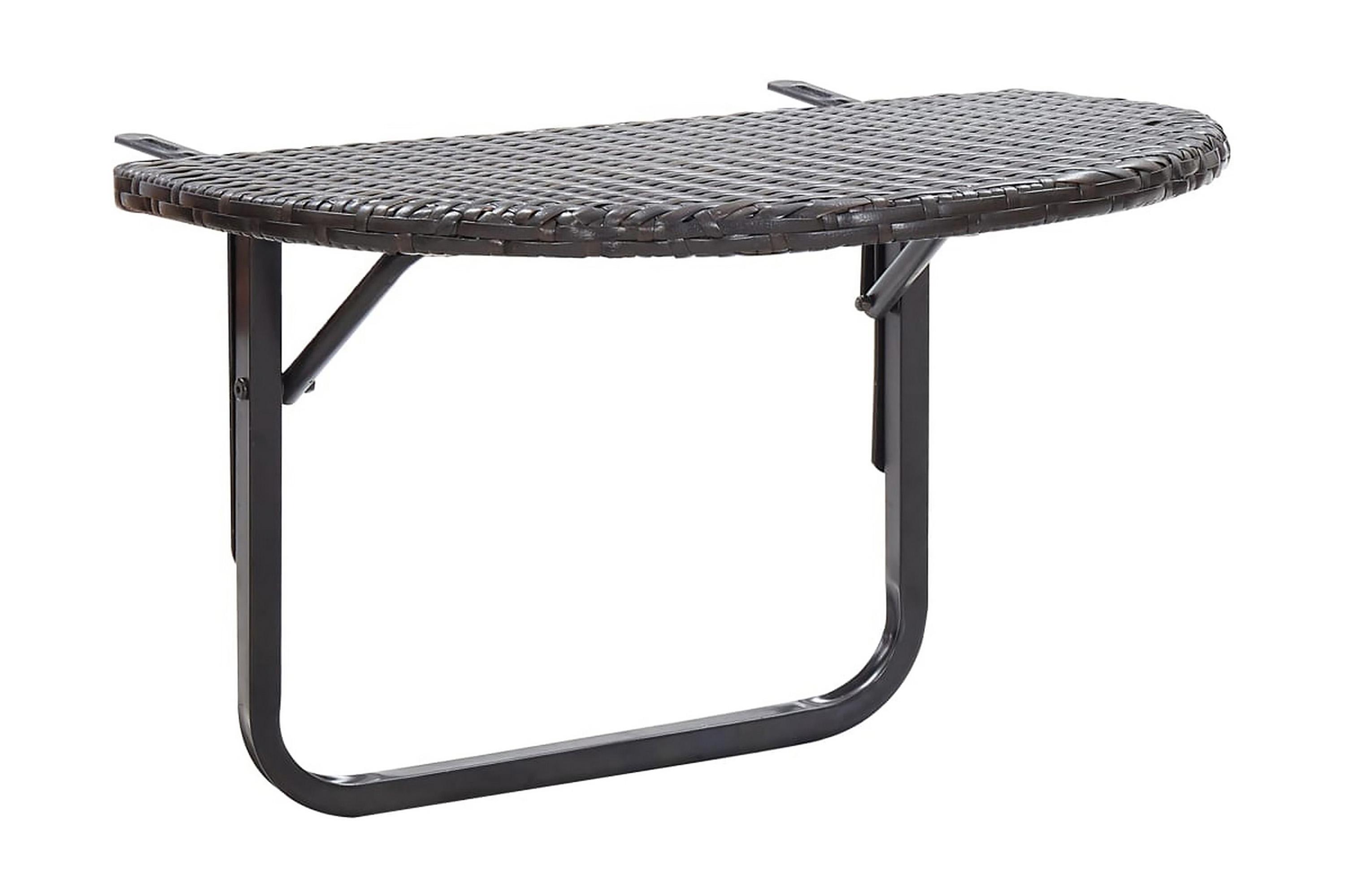 Balkongbord 60x60x50 cm polyrotting - Brun
