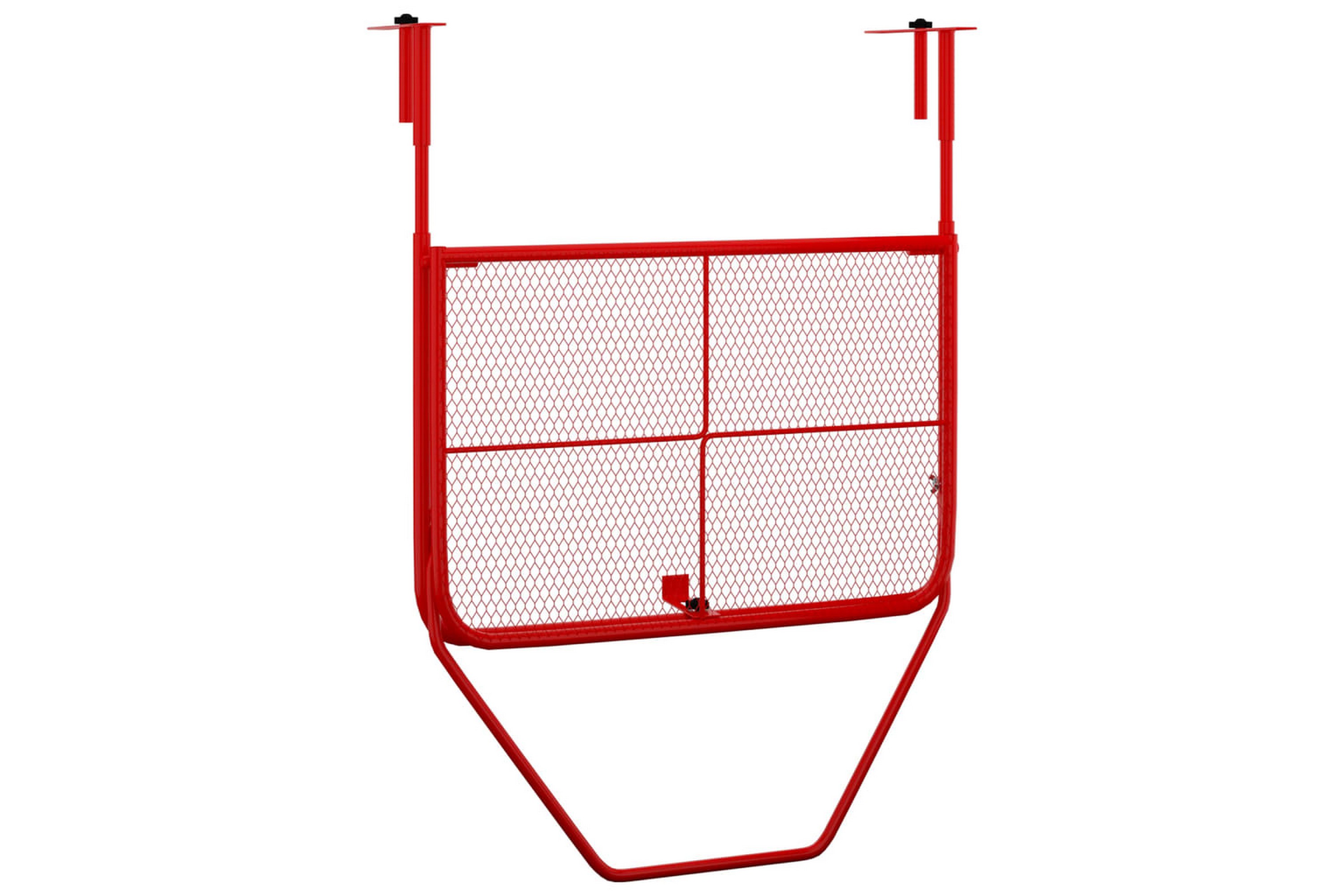 Balkongbord rød 60x40 cm stål - Rød
